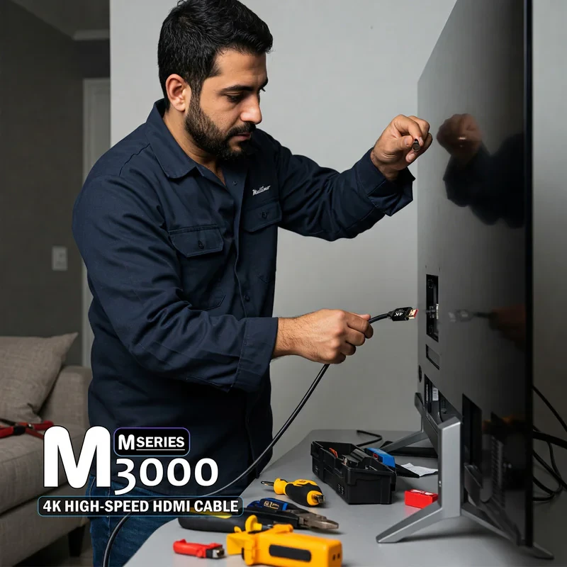 کابل HDMI 4K مالیمو مدل M3000 طول 1.5 متر