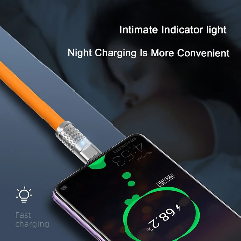 کابل تبدیل USB به micro USB  لایتنینگ  USB-C پسنجر لاین مدل 3in1 ZINC ALLOY 120W طول 1.2 متر