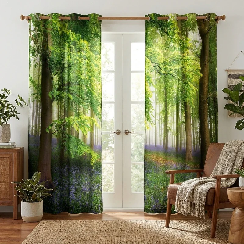 پرده مدل مخمل پانچی کد 1088-2 سایز 200x140 سانتی متر