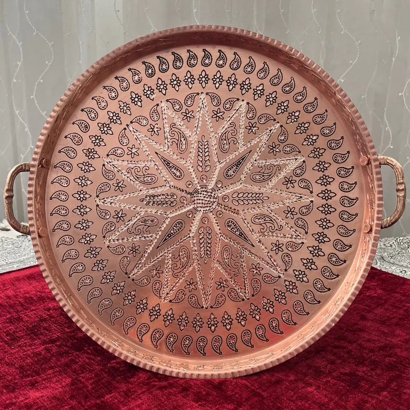 سینی مسی مدل الماس تراش کد31