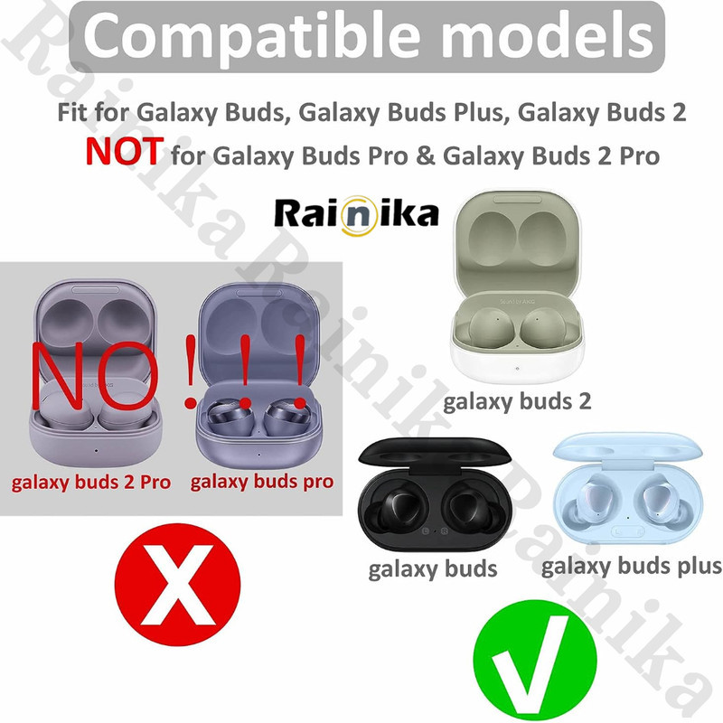 سری هندزفری رینیکا مدل Buds2 مناسب برای هدفون سامسونگ Galaxy Buds 2 مجموعه 6 عددی