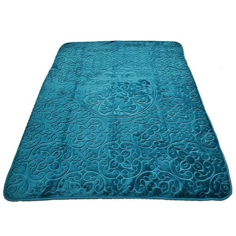 پتو گلبافت مدل تکرنگ برجسته سایز 220×160 سانتی متر