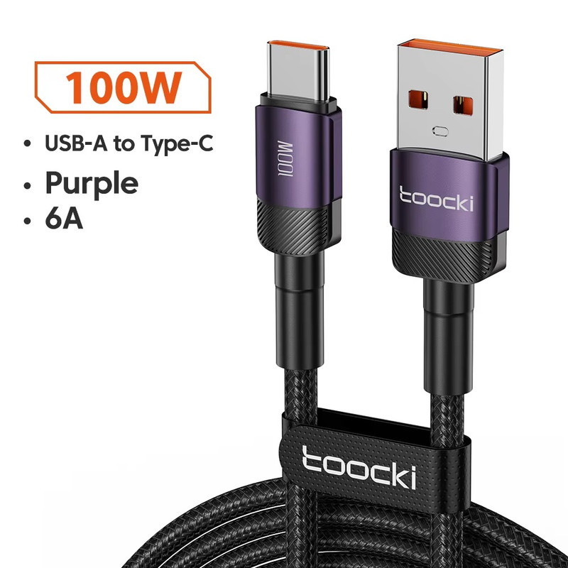 کابل تبدیل USB به USB-C توکی مدل 100W TQ-X12 طول 1 متر