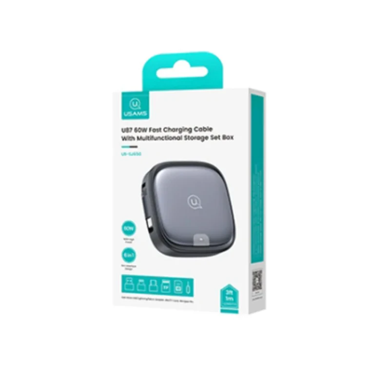 کابل تبدیل usb-c به microUSB لایتنینگ  usb-c یوسمز مدل sj650 طول 1 متر