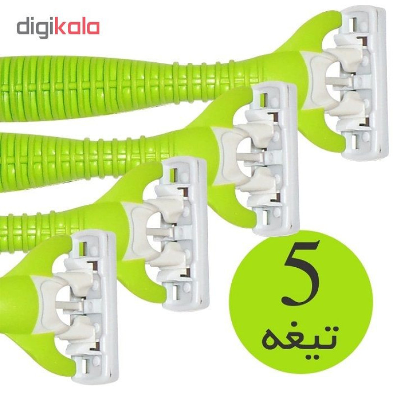 خود تراش سوپرنیکس مدل 5 blade بسته 4 عددی