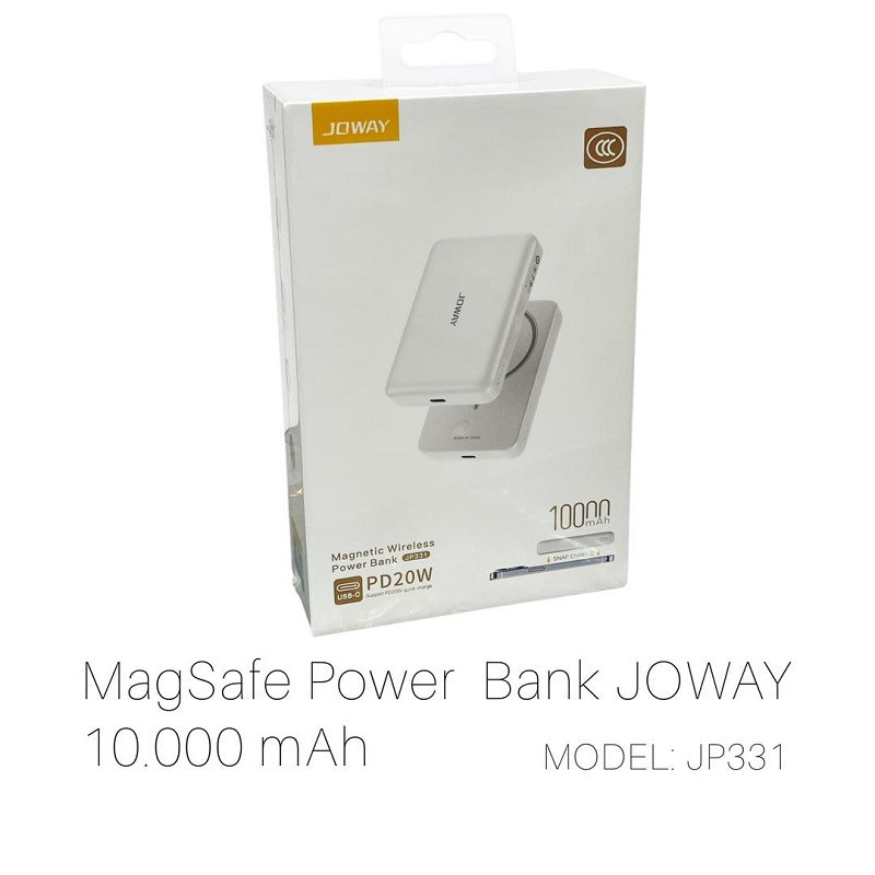 پاور بانک  جووی مدل JP-331 ظرفیت 10000 میلی آمپرساعت