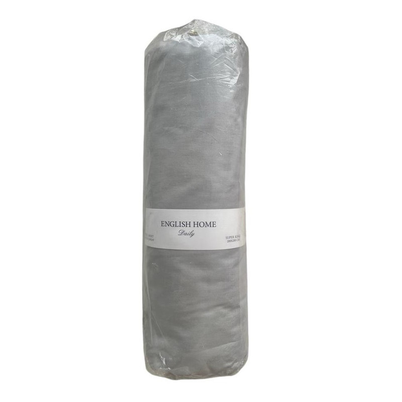 ملحفه نخ پنبه انگلیش هوم مدل New Plain دو نفره سایز 200x200 سانتی‌متر