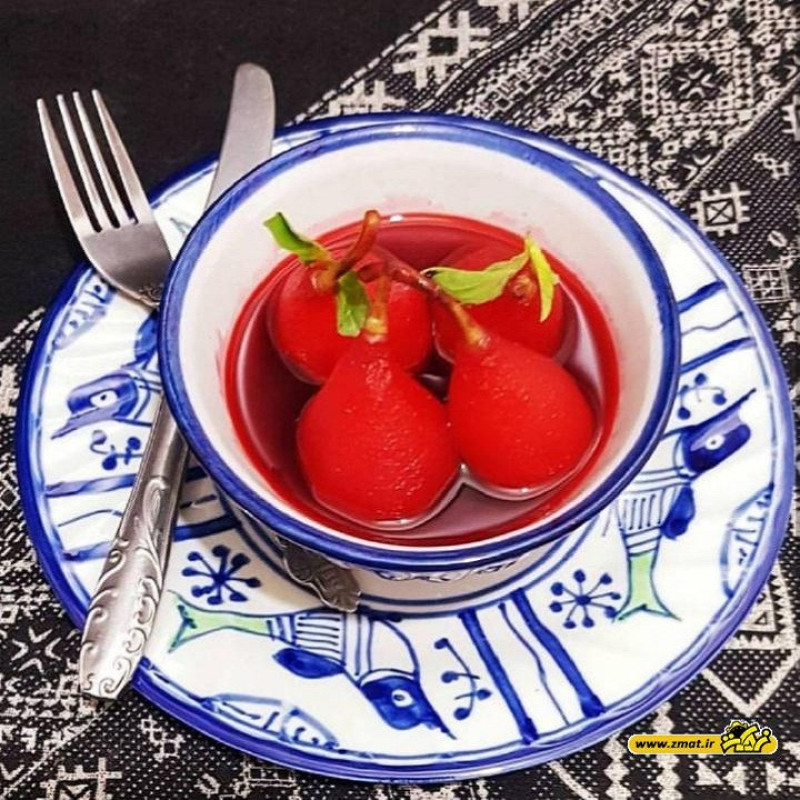 کاسه ترشي چينی ميبد مرواريد مدل مرغي ساده کد TR