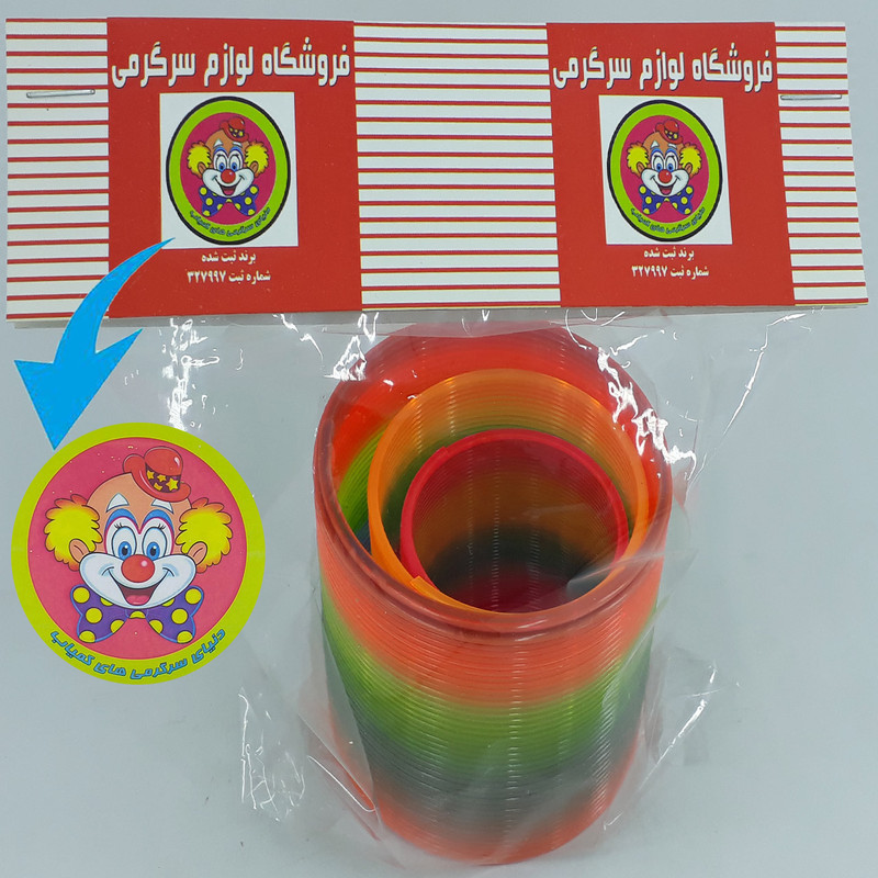 ابزار شوخی دنیای سرگرمی های کمیاب طرح فنر رنگی مدل DSK2435
