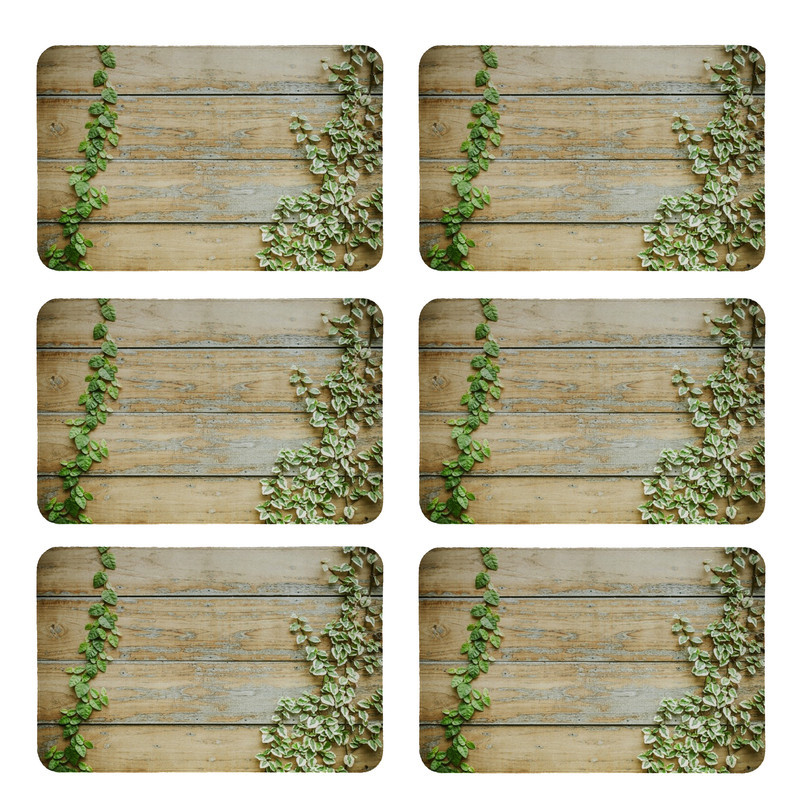 زیربشقابی طرح برگ کد 8059 بسته 6 عددی