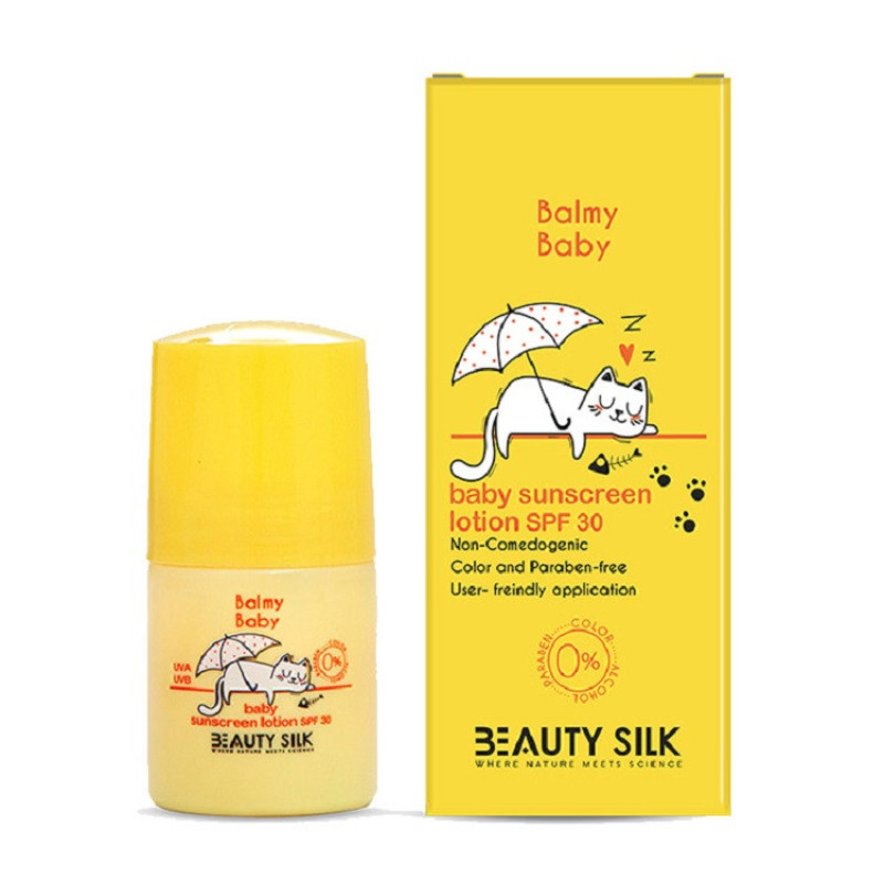 لوسیون ضدآفتاب کودک بیوتی سیلک مدل LOTION حجم 75 میلی‌لیتر