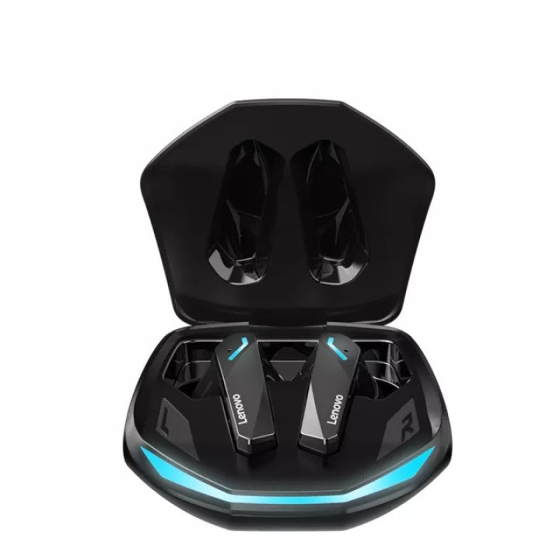 هدفون بلوتوثی لنوو مدل Live Pods GM2 Pro بدون قابلیت نویز کنسلینگ، درگاه شارژ USB Type-C، دارای دستیار صوتی، مقاوم در برابر رطوبت و عرق