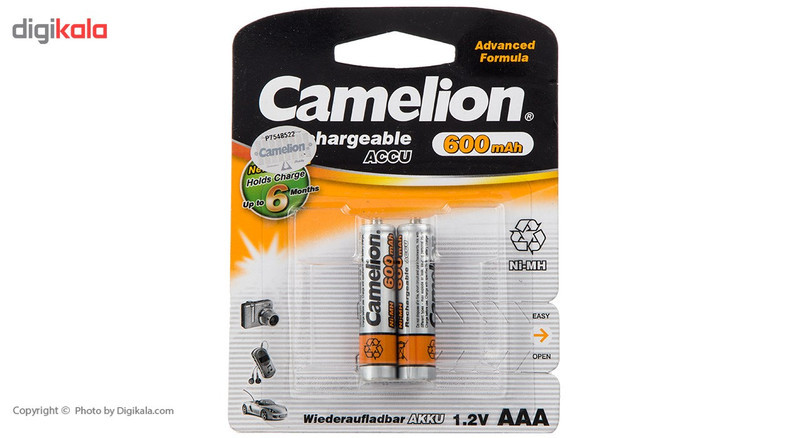باتری نیم قلمی کملیون مدل ACCU 600mAh بسته 2 عددی