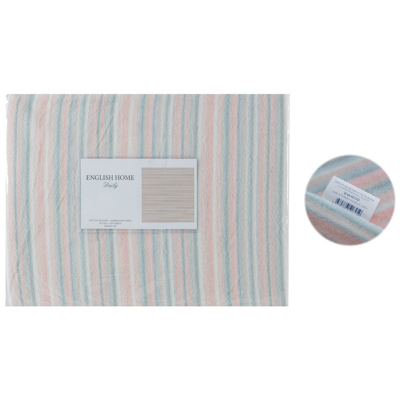 پتو انگلیش هوم مدل Stripy سایز 200x220 سانتی متر