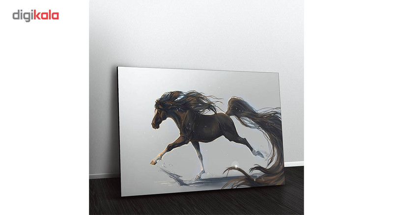 تابلو شاسی ونسونی طرح Running Horse Art سایز 50x70 سانتی متر