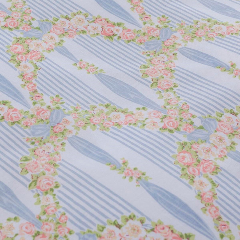 روکش لحاف انگلیش هوم مدل Rose Ribbon دو نفره سایز 200x220 سانتی متر