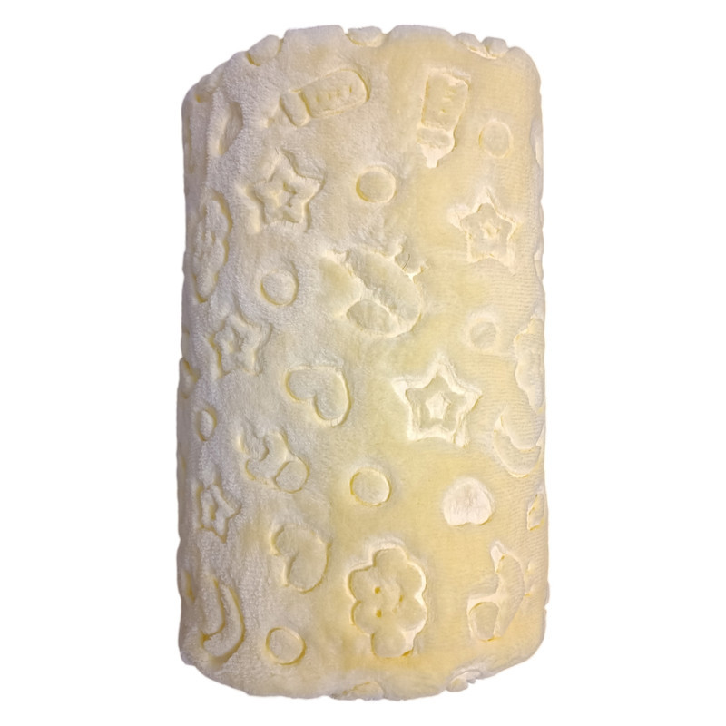 پتو کودک و نوزاد ازدیلک مدل Embos Sari سایز 120×100 سانتی متر