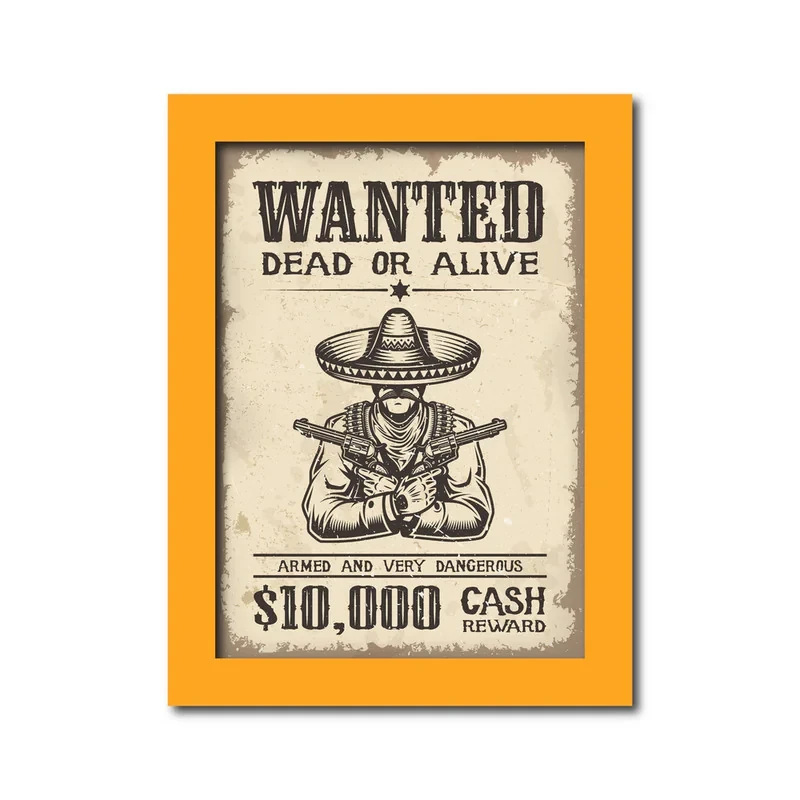 تابلو مدل تحت تعقیب طرح wanted