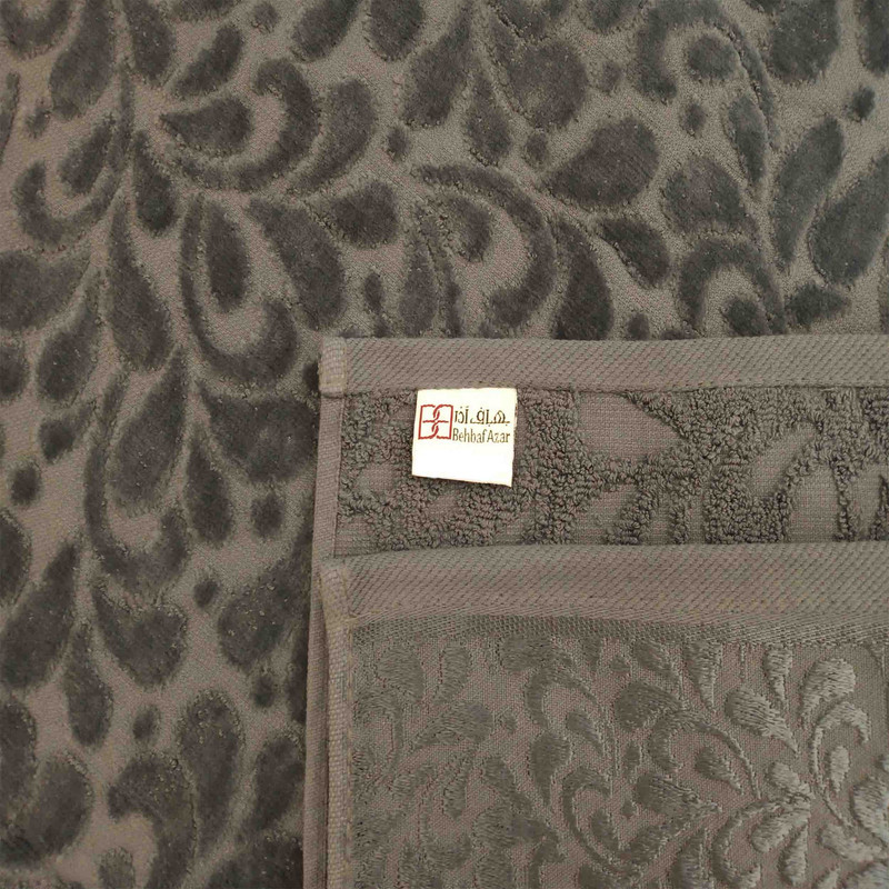 حوله حمام بهباف آذر مدل Antique سایز 155×95 سانتی متر