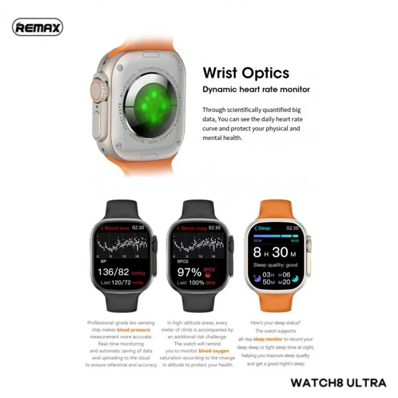 ساعت هوشمند ریمکس مدل WATCH8 ULTRA