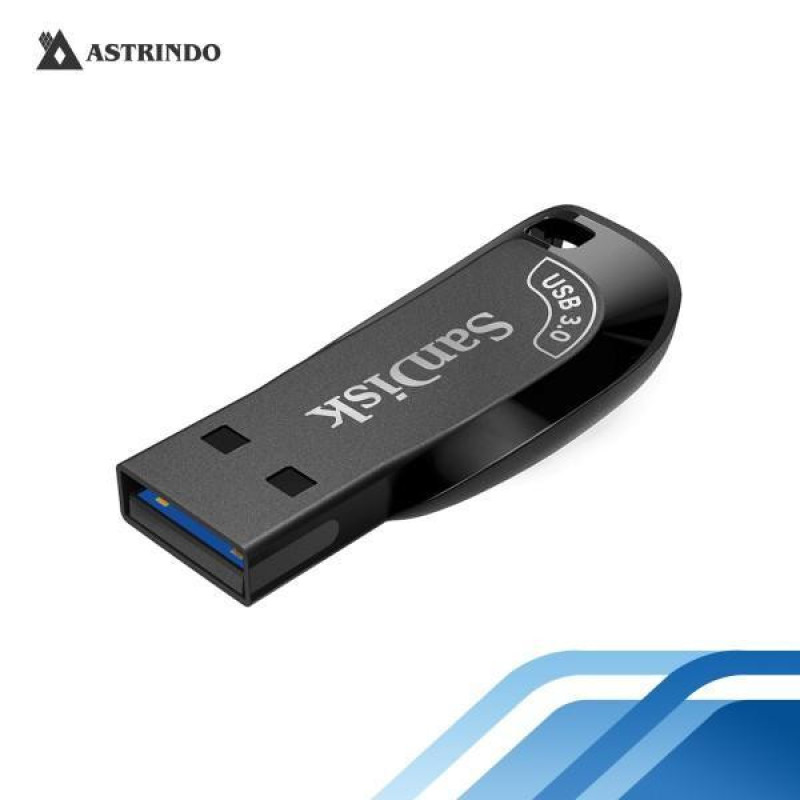 فلش مموری سن دیسک مدل ULTRA SHIFT CZ410 ظرفیت 32 گیگابایت، رابط USB 3.1 با سرعت خواندن 100 مگابایت بر ثانیه، مناسب ضبط خودرو و تلویزیون، دارای نرم‌افزار امنیتی SanDisk SecureAccess و بازیابی فایل RESCUEPRO DELUXE