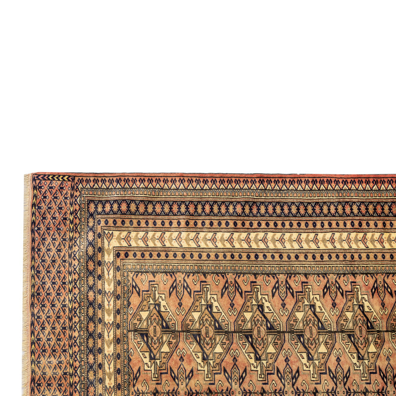فرش دستبافت  سه و نیم متری مدل ترکمن کد 40.1870