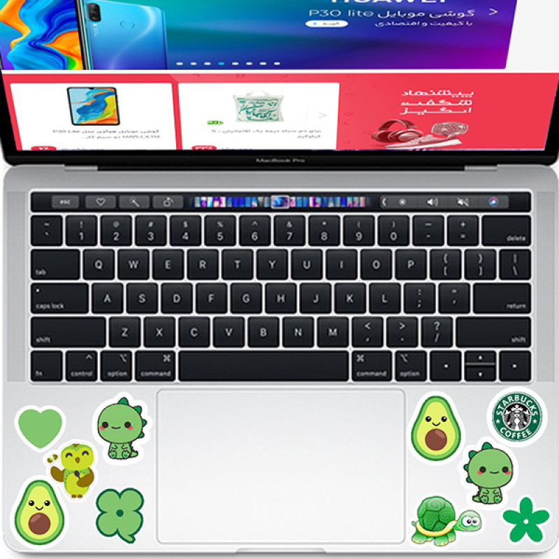 استیکر تزئینی موبایل و تبلت راتیانا مدل g_pack 01 بسته 10 عددی