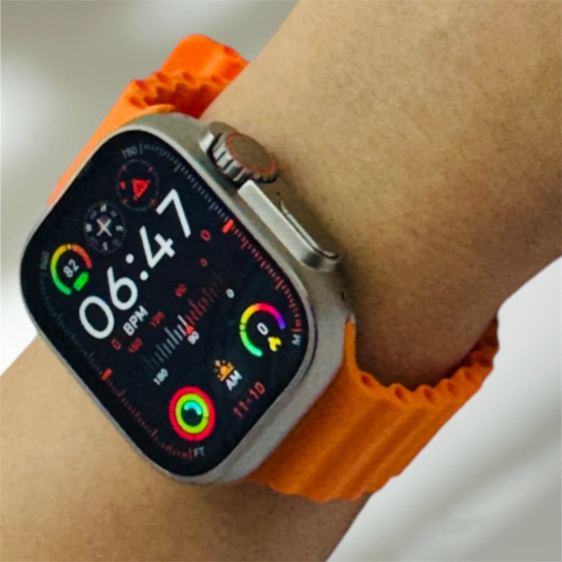 ساعت هوشمند 49 میلی متری میکروویر مدل W69-Watch Ultra بند سیلیکونی