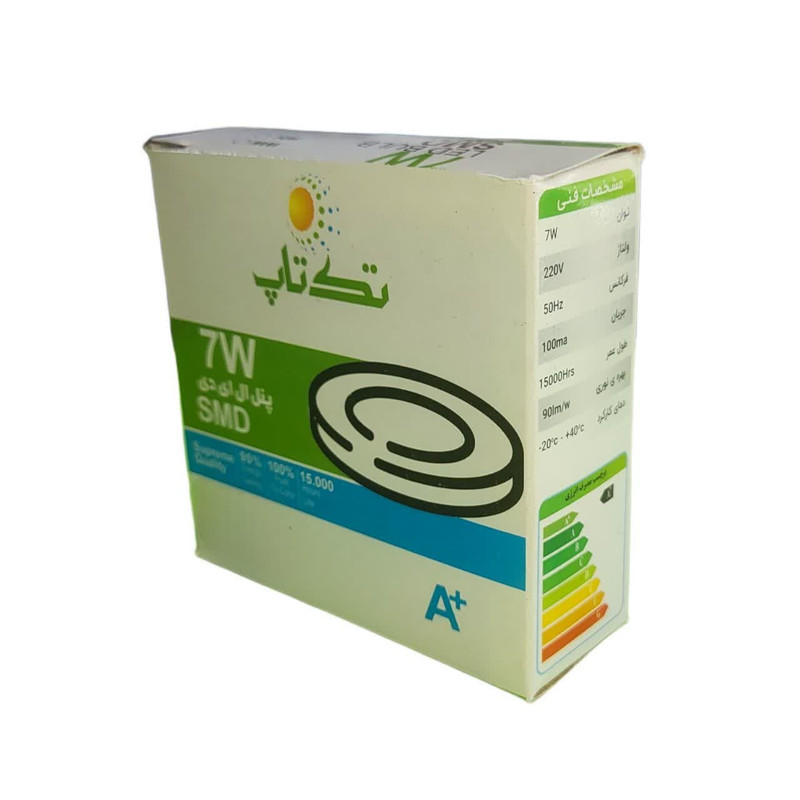 پنل ال ای دی 7 وات تک تاب مدل روکار