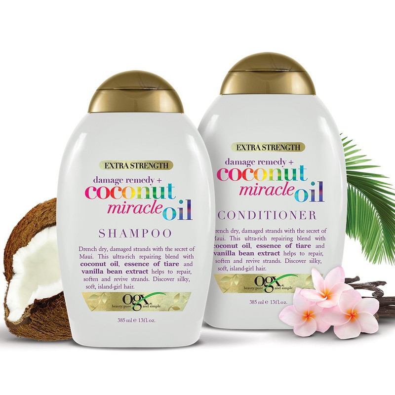 شامپو مو او جی ایکس مدل Coconut Miracle Oil حجم 385 میلی لیتر