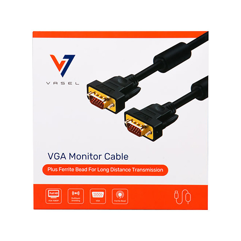 کابل VGA واصل مدل VASEL-150C طول 1.5 متر