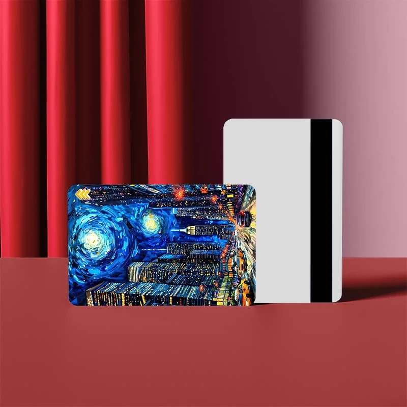 استيکر کارت کارنيکا طرح شب پرستاره فانتزی ون‌گوگ Fantasy Starry Night Van Gogh کد 47123 مجموعه 6 عددی