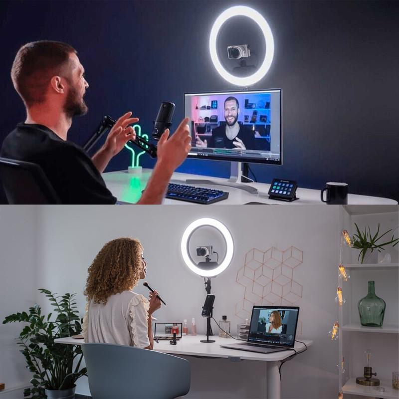 رینگ لایت مدل LJJ-30 RGB-30cm