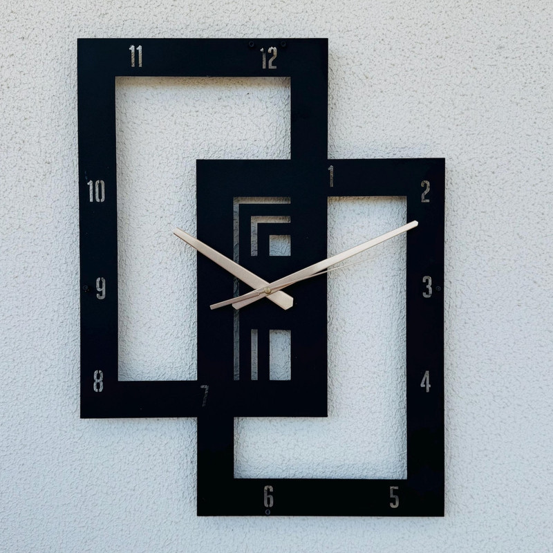 ساعت دیواری کوارتز مدل  geometry square