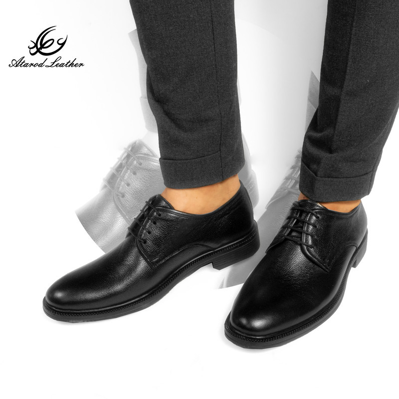کفش مردانه چرم عطارد مدل چرم طبیعی کد SH135