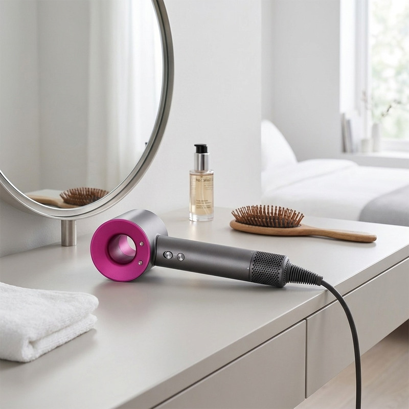 سشوار حرفه‌ای 1600 وات super hair dryer، موتور AC، وزن 160 گرم، المنت سرامیک تورمالین، دارای سری دیسپانسر، متمرکز‌کننده با ویژگی صاف‌کنندگی، با قابلیت عملکرد توربو