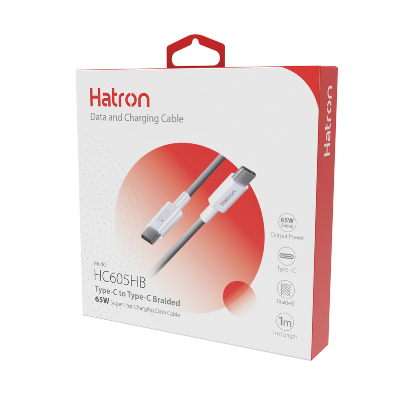 کابل تبدیل USB-C هترون مدل HC605HB طول 1 متر