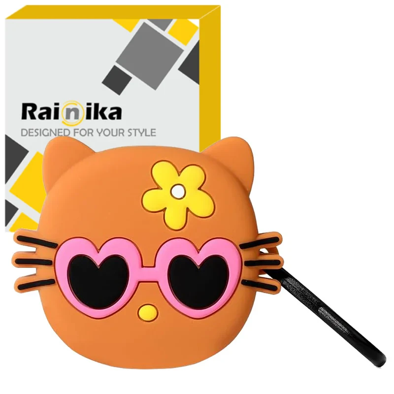 کاور رینیکا مدل Buds Funny Cute Cat مناسب برای کیس هدفون بی سیم سامسونگ Galaxy Buds Live  Buds Pro  buds 2  buds 2 pro  Fe