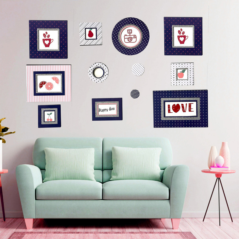 قاب عکس مدل فومی چسبی مجموعه 11 عددی