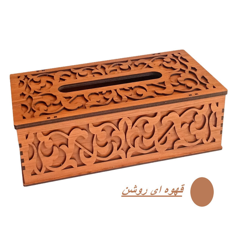 جعبه دستمال کاغذی مدل منبت