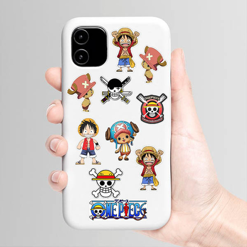 استیکر تزئینی موبایل و تبلت راتیانا مدل one piece بسته 10 عددی