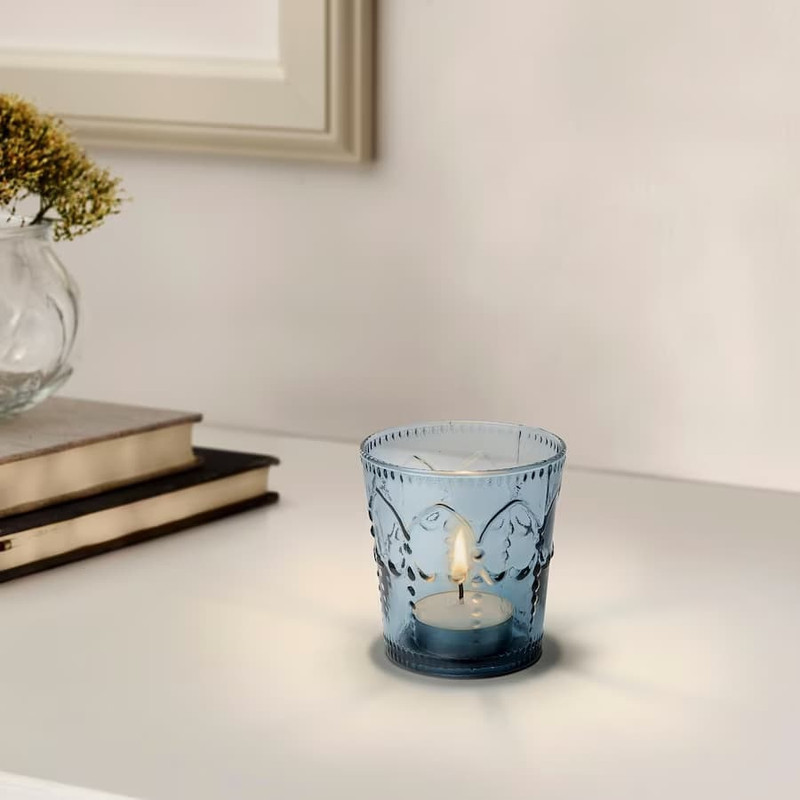 جاشمعی ایکیا مدل GOKVÄLLÅ   بسته 2 عددی به همراه شمع LED