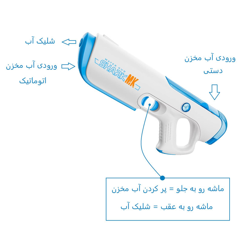 تفنگ آب پاش مدل شارژی اتوماتیک کد 800