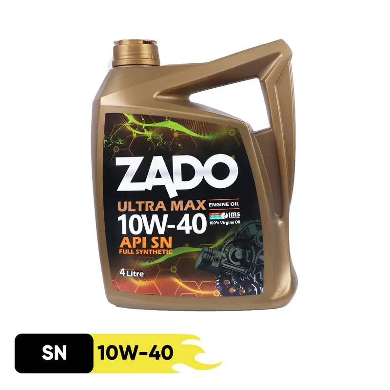 روغن موتور خودرو زادو مدل SAE 10W-40-SN حجم 4 لیتر
