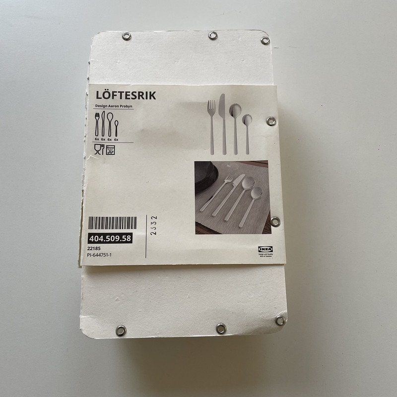 سرویس قاشق و چنگال 24 پارچه ایکیا مدل LOFTESRIK-NEW