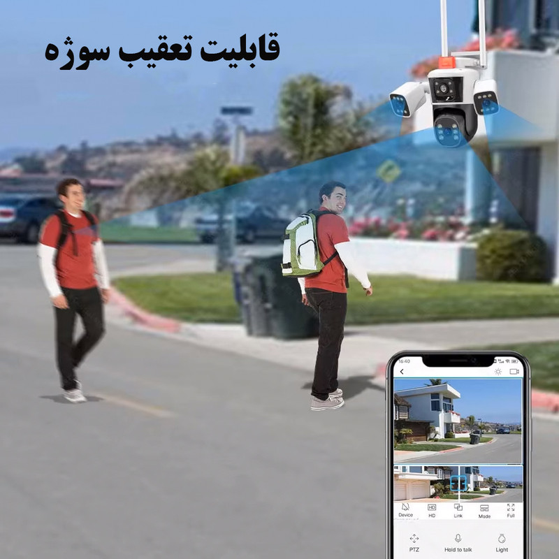 دوربین مداربسته تحت شبکه مدل سه مگاپیکسل کد QQ-849-WP