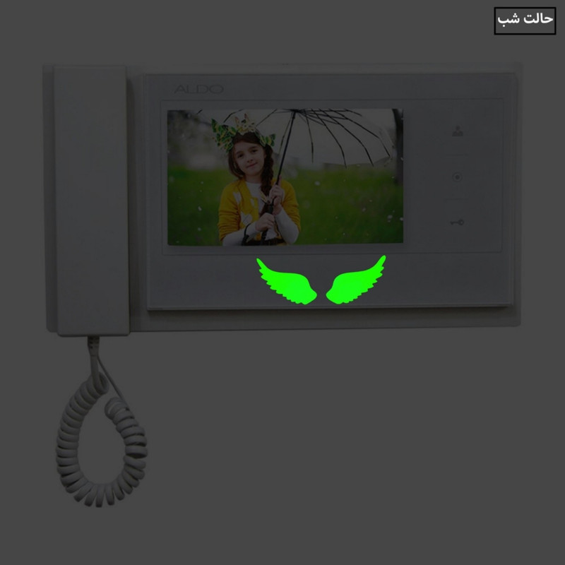 استیکر کلید و پریز مدل شبنما طرح بال کد 02