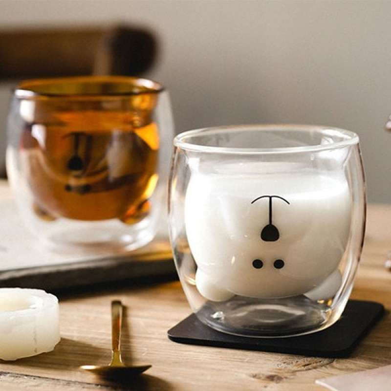 لیوان مدل دوجداره طرح خرس