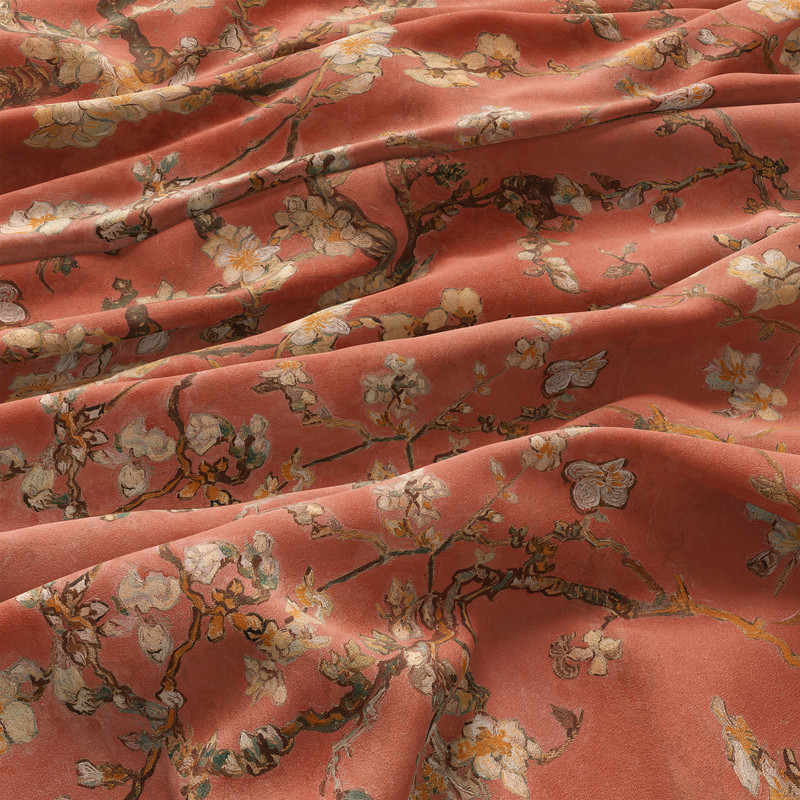 کاور کوسن هاوین مدل Scarlet Almond Blossom