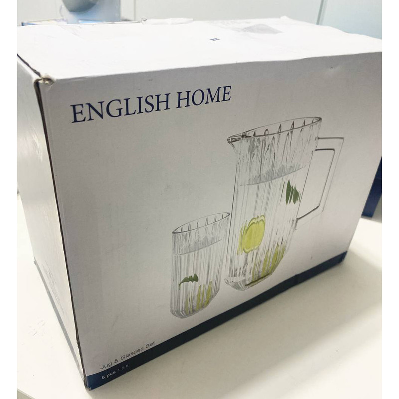 سرویس پارچ و لیوان 5 پارچه انگلیش هوم مدل jug